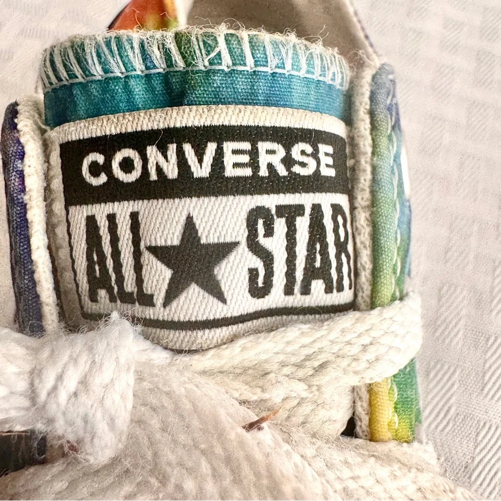 Converse All Star‎ Youth 12 Rainbow Tie-Dye Low Top Sneakers Colorful Casual